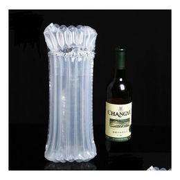 Air Dunnage Bag Dhs Sf Express 32X8Cm Filled Protective Wine Bottle Wrap Inflatable Cushion Column Bags With A Drop Delivery Office Dhtjb