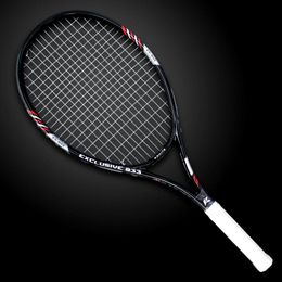 Tennis Rackets Professional Unisex Carbon Fiber Racket With Bag Training Paddle For Adult Men Women Ultra Light Racquet 230113
