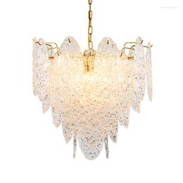 Pendant Lamps Light Luxury Postmodern Creative Designer Showroom Villa Bedroom Living Room Dining Minimalist Glass Chandelier