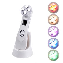 Face Care Devices RF Radio Frequency Lifting Machine EMS Micro current Skin Firm Massager LED P on Rejuvenation Beauty Device 230113