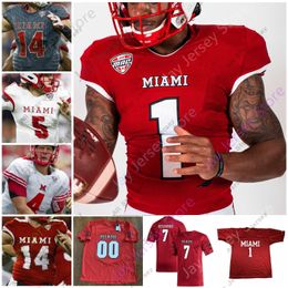 American College Football Wear American College Football Wear Miami (OH) RedHawks Football Jersey NCAA College Ben Roethlisberger Brett Gabbert Jaylon Bester Tyr