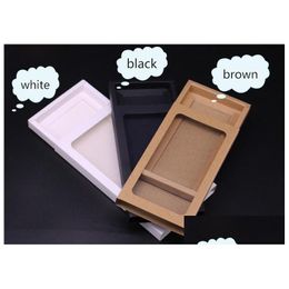 Packing Boxes Kraft Packaging Cardboard Sliding Box Gift Craft With Pvc Window Paper Der Sn2647 Drop Delivery Office School Business Dhrsh