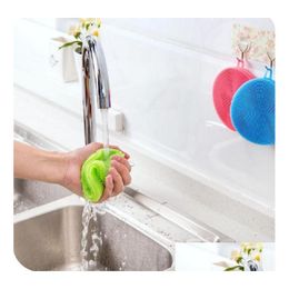 Cleaning Brushes Magic Sile Dish Bowl Scouring Pad Pot Pan Wash Cleaner Kitchen Drop Delivery Home Garden Housekee Organisation House Dh02W