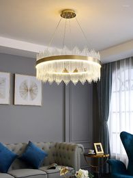 Pendant Lamps Ceing Lights Dining Room Modern Nordic Night Chandelier Lighting Round Ring Lamp Lampara Techo Home Decoration