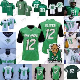 Football Jerseys Marshall Thundering Herd Football Jersey NCAA College Randy Moss Wells Evans Keaton Gaines Luke Zban Rasheen Ali Corey Gammage EJ Horton Eli