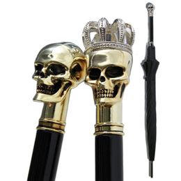 OnCourse Umbrella Skull Head Long Handle Japanese Golf Sun Windproof Sunshine Men's Business Gift Black Rain s SY184 230113