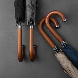 OnCourse Umbrella Para Windproof Long for Men Business Wooden Handle Golf Large Outdoor 8 Ribs Rain s Corporation 230113