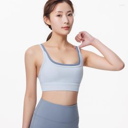 Yoga Outfit Gym Sports Bras For Women Underwear Running Support Bra Without Frame Seamless Adjustable Workout Training Padded Tops