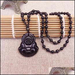 Pendant Necklaces Temple Fair Plaid Shop Jewellery Fashion Womens Imitation Jade Guanyin Buddha Sweater Chain Long Necklace Drop Deliv Dhtly