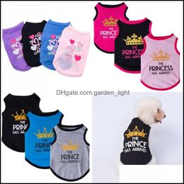 Dog Apparel Cotton Sublimation Dogs Shirts Summer Pet Shirt Vest Printed Cute Breathable Puppy Sweatshirt Pup Pets Clothes 1347 D3 D Dhm0S