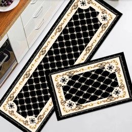 Carpet Kitchen Floor Mats Washable Anti Skid Laundry Room Balcony Corridor Entrance Doormat Bedroom Living Soft Long Rugs 230113