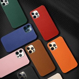 Genuine Cow Leather Phone Case for iPhone 13 14 Pro Max 12 Mini 11 12 Pro Max X XR XS Max 6 5s 6S 7 8 plus SE Cover