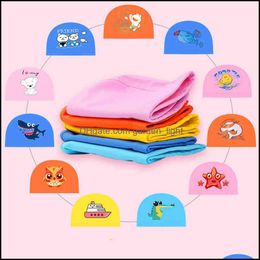 Other Home Garden Childrens Pu Coating Waterproof Cartoon Pattern Swimming Cap Sile Calico Caps Boys Girls Comfortable Hair Care 3 Dhljl