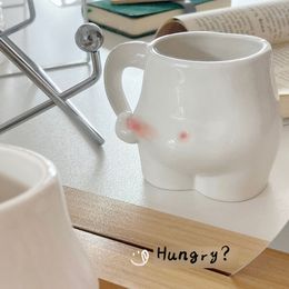Mugs Ceramic Coffee and Cups Meat Belly Girl Milk Create Human Shaped Cup Kawaii Mug with Handgrip 230113