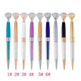 Ballpoint Pens Diamond Pen Big Crystal Stationery Ballpen Oily Rotate Twisty Black Refill Drop Delivery Office School Business Indus Dhejl