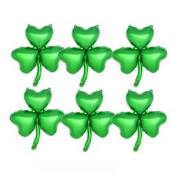 Party Decoration 10Pcs Green Clover St. Patricks Day Decorations Shamrock Irish Wedding Home Decor Supplies Drop Delivery Garden Fes Dhvj0