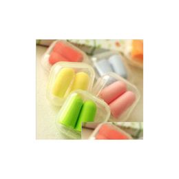 Ear Care Supply Earplugs Noise Reduction For Travel Slee 50 Pairs Health Separate Boxes Soft Foam Reducer Plugs Sleep Drop Delivery B Dhgxb