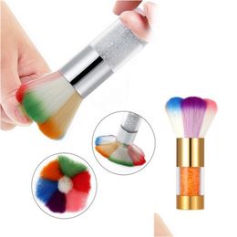 Nail Brushes Dust Acrylic Uv Gel Art Remover Brush Cleaner Rhinestones Makeup Foundation Tool Drop Delivery Health Beauty Salon Dhnqn