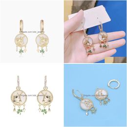 Dangle Chandelier Fashion Jewellery Shamrock Shell Earrings Elegant Eardrop Drop Delivery Dhnip