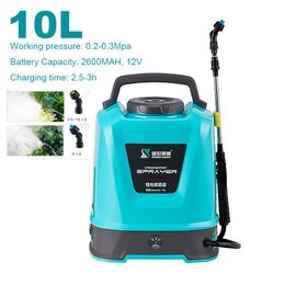 Sprayers 10L 20L 8L Electric Back Irrigation Rechargeable Agricultural Gardening Tools High Pressure Atomizing 230113