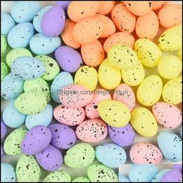 Party Decoration 4Cm Foam Easter Eggs Happy Decorations Painted Bird Pigeon Diy Craft Kids Gift Favour Home Decor Drop Delivery Garde Otsj3