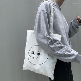 Abendtaschen Frauen Leinwand Einkaufstasche Mode koreanische Cartoon Baumwolltuch Eco Shopping Große Damen Schulter Shopper Student Handtaschen Handtaschen