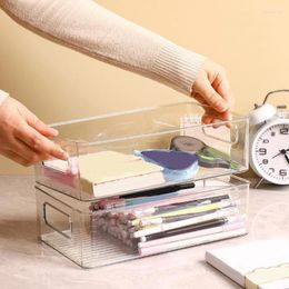 Storage Bottles 2Pcs Stackable Bins Acrylic Pantry Organisation For Kitchen Container With Handles Cabinets