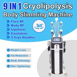 New Cavitation Slimming Machine Weight Removal Fat Loss Lipolaser RF Cryolipolysis Device Beauty Salon Equipment Double Chin Removal Skin Tighten