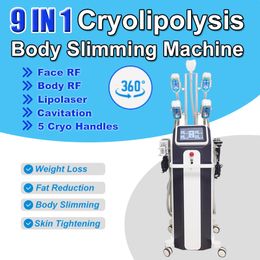 Cavitation Slimming Machine Weight Loss Fat Freezing Lipolaser RF Cryolipolysis Device Skin Care Beauty Salon Equipment Double Chin Removal Anti-wrinkle