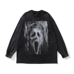 Men's Hoodies Bobwan 2023 Spring Fashion Men Sweatshirt Graphic Printed Skulls Gothic Techwear Pullovers Trashy Y2K Tops Streetwear Clothes