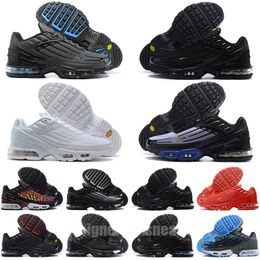 TOP Tn Plus 3 Men Women Running Shoes 2023 Tuned Iii Unity Laser Blue Purple Gold Triple White Og Black Ghost Green Aqua Tnplus Tn3 Obsidian Trainers Sneakers