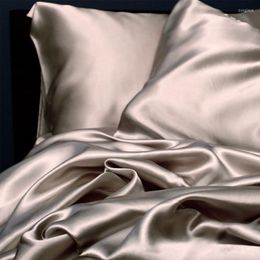 Pillow Case 58x70cm Solid Colour Polyester Pillowcases Multiple Colours Comfortable Bedding Set For Double Face Satin Cover