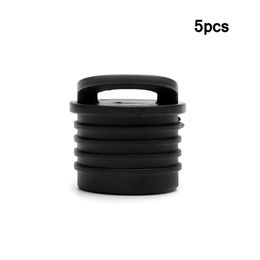 Inflatable Boats 5Pcs Black Rubber Kayak Marine Boat Scupper Stopper Drain Holes Plugs Rafting Stoppers Waterproof