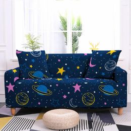 Chair Covers Star Stretch Sofa Cover Living Room Pattern Elastic For 1/2/3/4 Seater Home Decor Protective