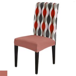 Chair Covers Water Drop Shape Geometric Texture Ripple Cover Dining Spandex Stretch Seat Home Office Decor Desk Case Set