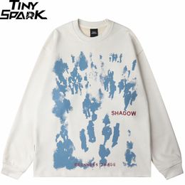 Massas de moletons de moletons de camurça de camurça streetwear Shadow Shadow Graphic Harajuku Pullover de outono Sweat Shirt Hip Hop Wear Wear Hipster 230113