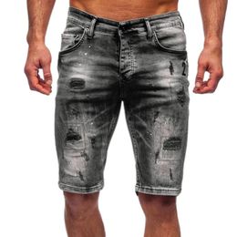 Men's Shorts Summer Brand Mens Jeans Denim Cotton Cargo Big Pocket Loose Baggy Wide Leg Embroidery Beach Boardshort 2023