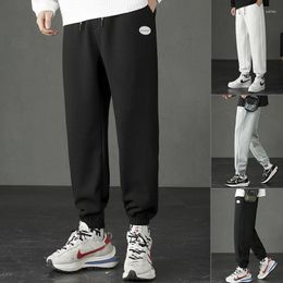 Men's Pants Casual With Velvet Men's Models Autumn Winter Nine-point Sweatpants Leggings Fashion Multi-color Warm