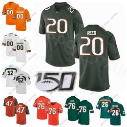 Miami Hurricanes Ncaa College Football 52 Ray Lewis Jersey 20 Ed Reed 26 Sean Taylor 47 Michael Irvin