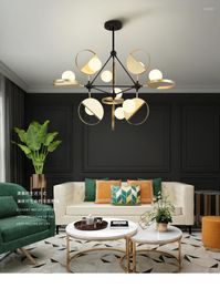 Pendant Lamps Nordic And Lanterns Living Room Lamp Simple Modern Atmosphere Chandelier Warm Dining Bedroom