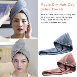 Towel Quick Dry Hair Cap Super Absorbent Microfiber Soft Turban Bath Shower Head Towel1