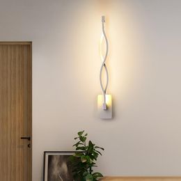 Wall Lamp LED Postmodern Light 16W Aluminium Sconces Wave Shape Ceiling For Hall Bedroom Corridor Restroom Bathroom