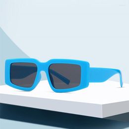 Sunglasses Classic Design Blue Shades Women Men Travelling Square Sun Glasses For Woman Oculos Zonnebril Dames UV400