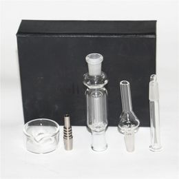Hookahs Nectar Set with domeless Ti Nail 10mm 14mm 18mm nectar water pipes recycler oil rigs mini glass bongs