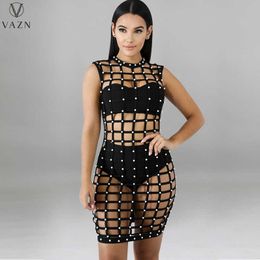 Two Piece Dress 2022 New Women Sexy Street Style Sets Short Top Elastic Short Pants Hollow Out Mini Short Dress Pure Color 3 Piece Set T230113