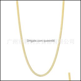 Chains 3Pcs Gold Chain Necklace For Women Grils Herringbone Rope Figaro Link Layered Neklace Trendy 2021 Jewelry Dnf01 810 R2 Drop D Dhwys