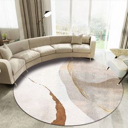 Carpet Light Luxury Round Bedroom Living Room s Home Girl Bedside Rugs Children's Hanging Basket Computer Chair Floor Mat 230113