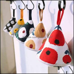 Other Kitchen Tools Cloth Cotton Heat Insation Pot Handle Er Triangle Cap Iron Baking Accessories Oven Mitt Modern Fashion Colorf Ex Dh9Ye