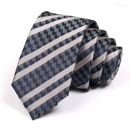 Bow Ties Men Fashion Striped Tie High Quality 6CM Skiny Neck For Business Suit Necktie Great Party Work Male Slim Gift