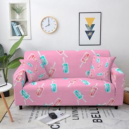 Chair Covers Love Pattern Sofa Cover For Living Room Elastic Stretch Couch Modern Print Slipcover Protector 1/2/3/4 Seater